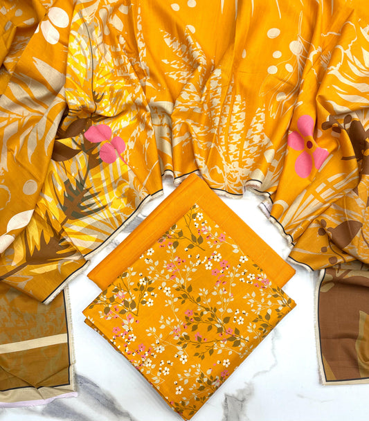 Al-Karam Designer Slub Khaddar 3pc